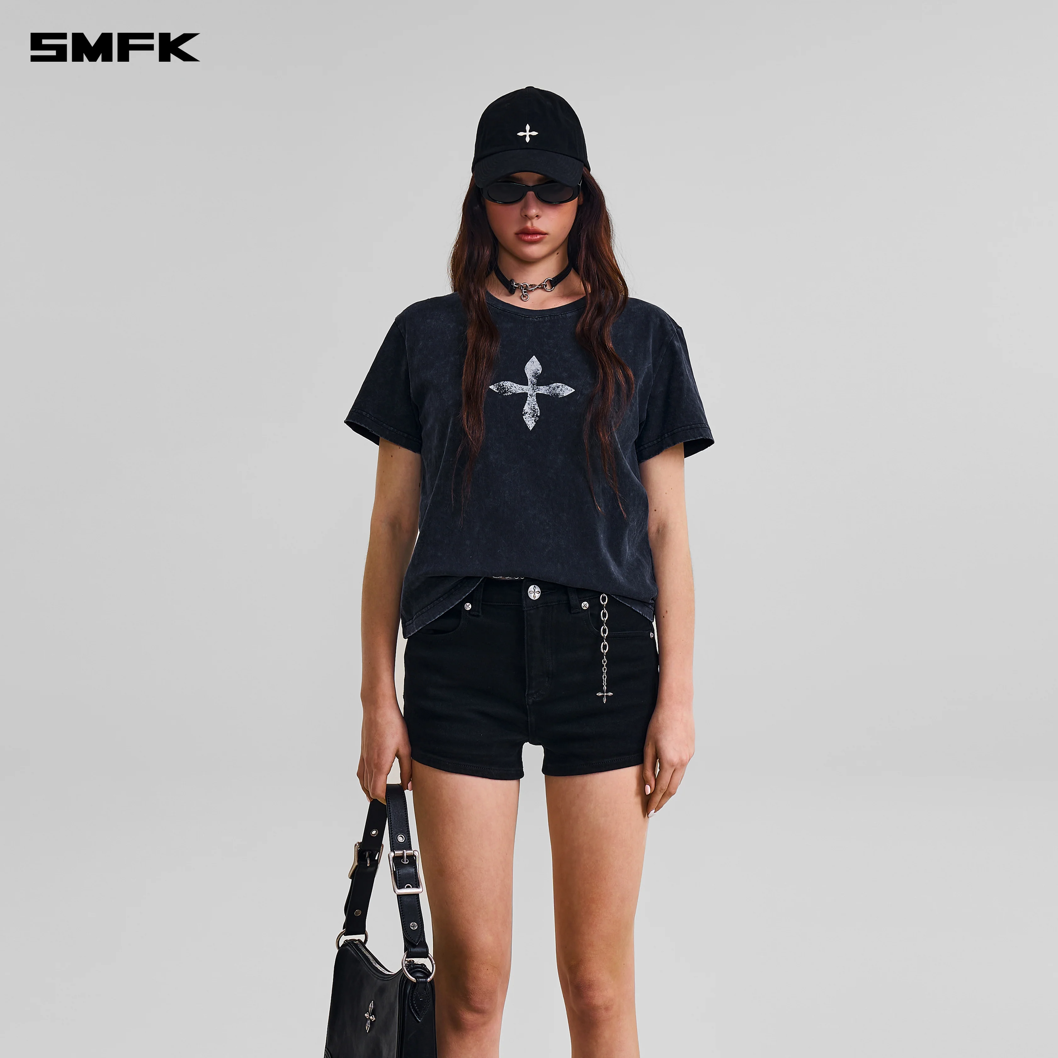 VINTAGE-SAVAGE TEE/STONE WASH VANISH BLACK