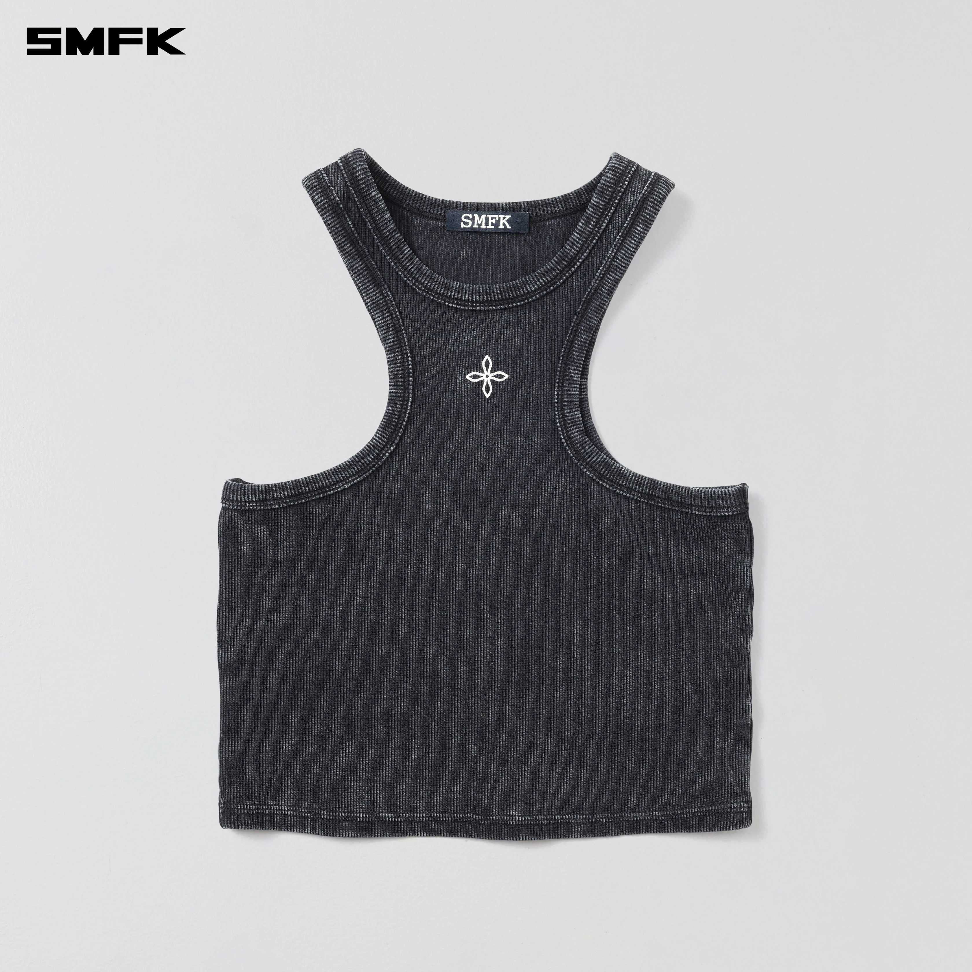 VINTAGE STORM FADE GYM TANK/FADE DYE VANISH BLACK - Image 5