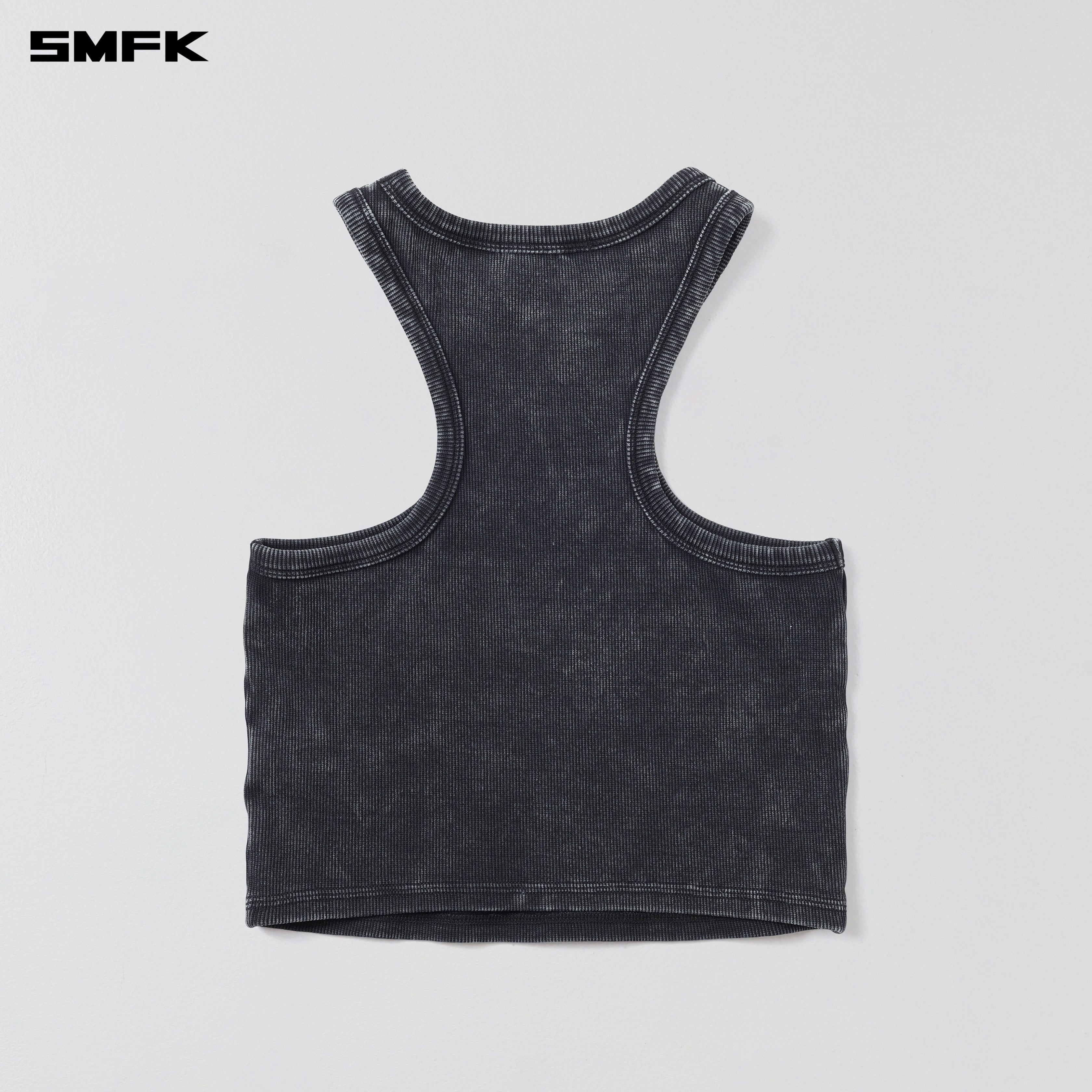 VINTAGE STORM FADE GYM TANK/FADE DYE VANISH BLACK - Image 6