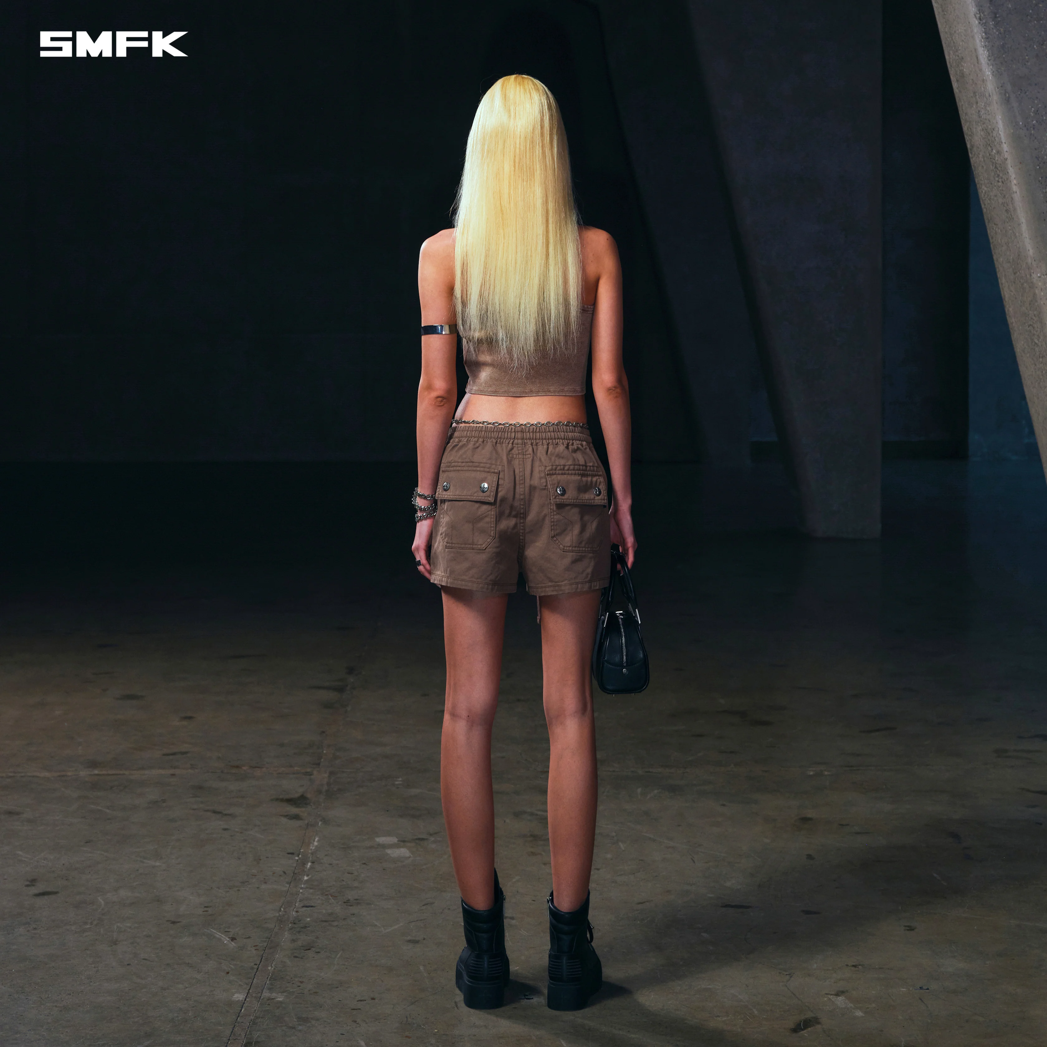 VINTAGE STORM FADE GYM TANK/FADE DYE VANISH BROWN - Image 3