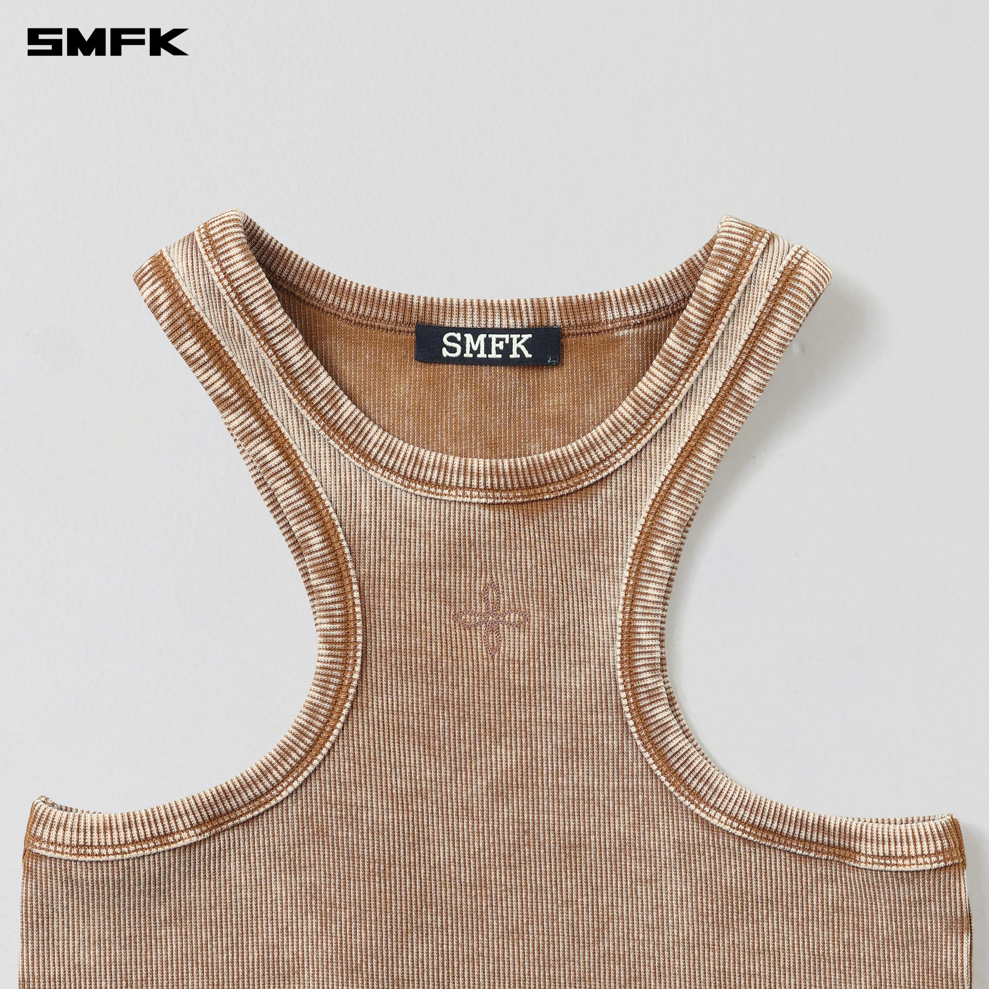 VINTAGE STORM FADE GYM TANK/FADE DYE VANISH BROWN - Image 7