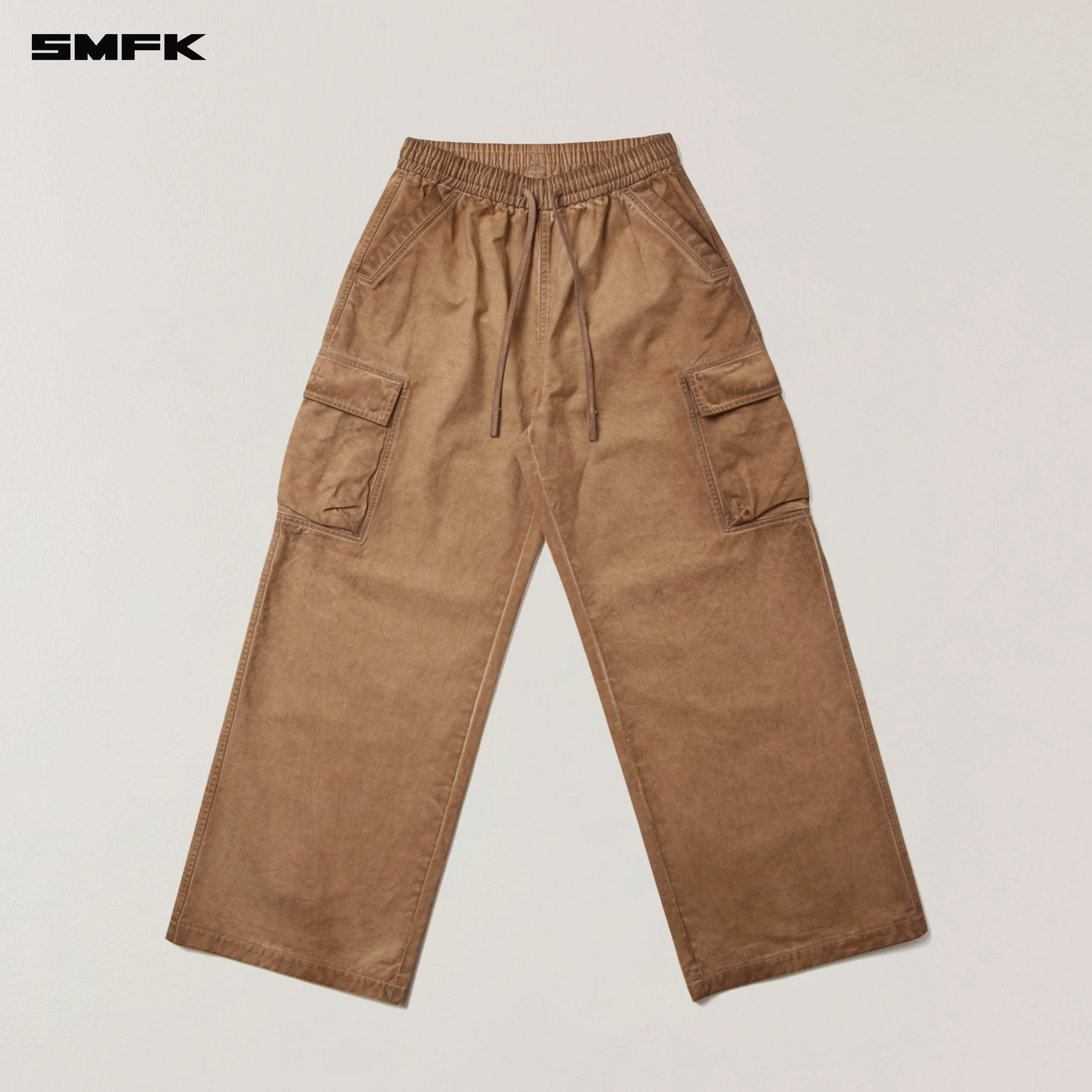 VINTAGE-STORM LOOSE SPORTS CARGO PANTS/FADE DYE FADING DESERT - Image 6
