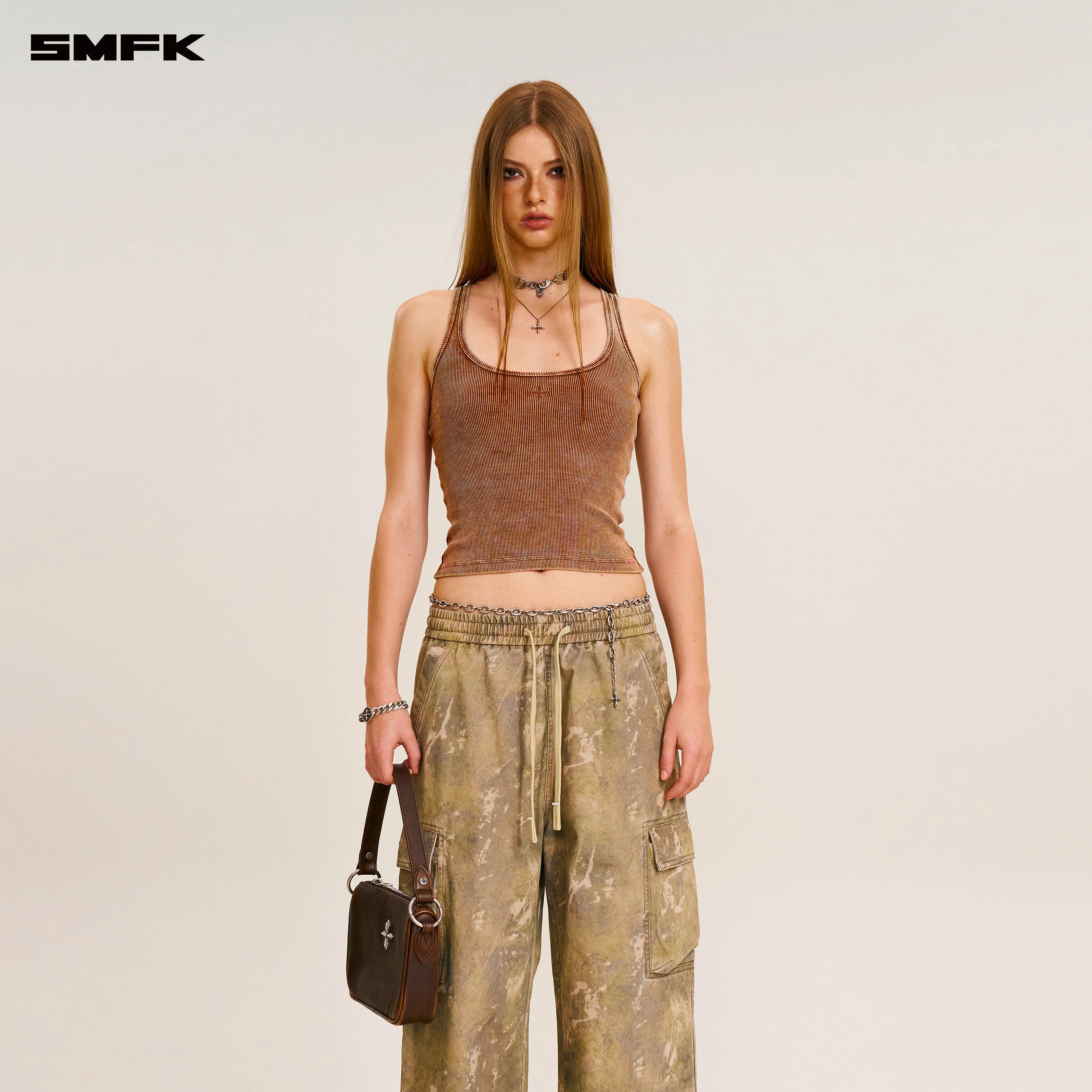 VINTAGE-STORM LOOSE SPORTS CARGO PANTS/FADE DYE HURRICANE CAMOUFLAGE - Image 2