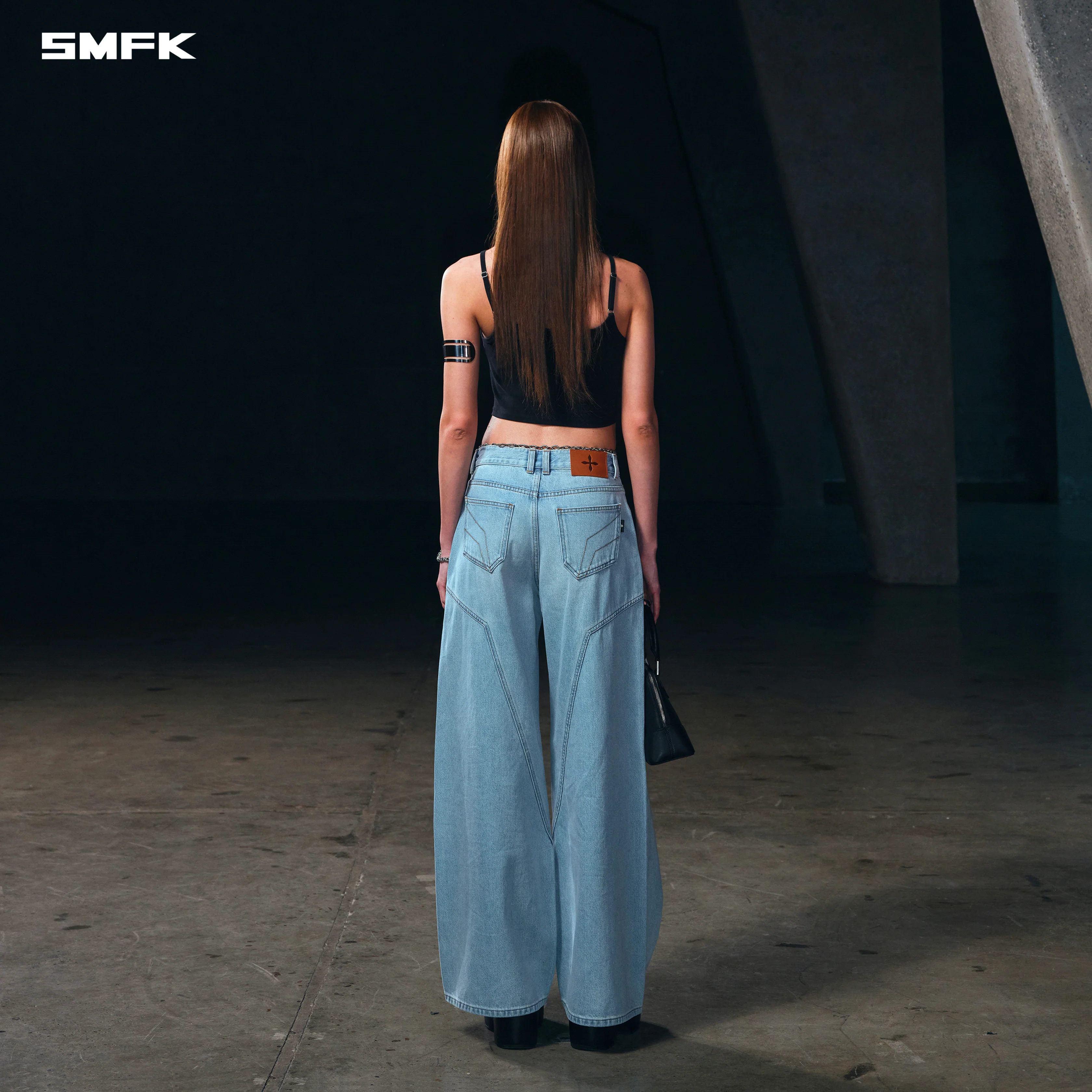 WILD MIRAGE TOWER DENIM PANTS/COTTON WILD SKY BLUE - Image 3