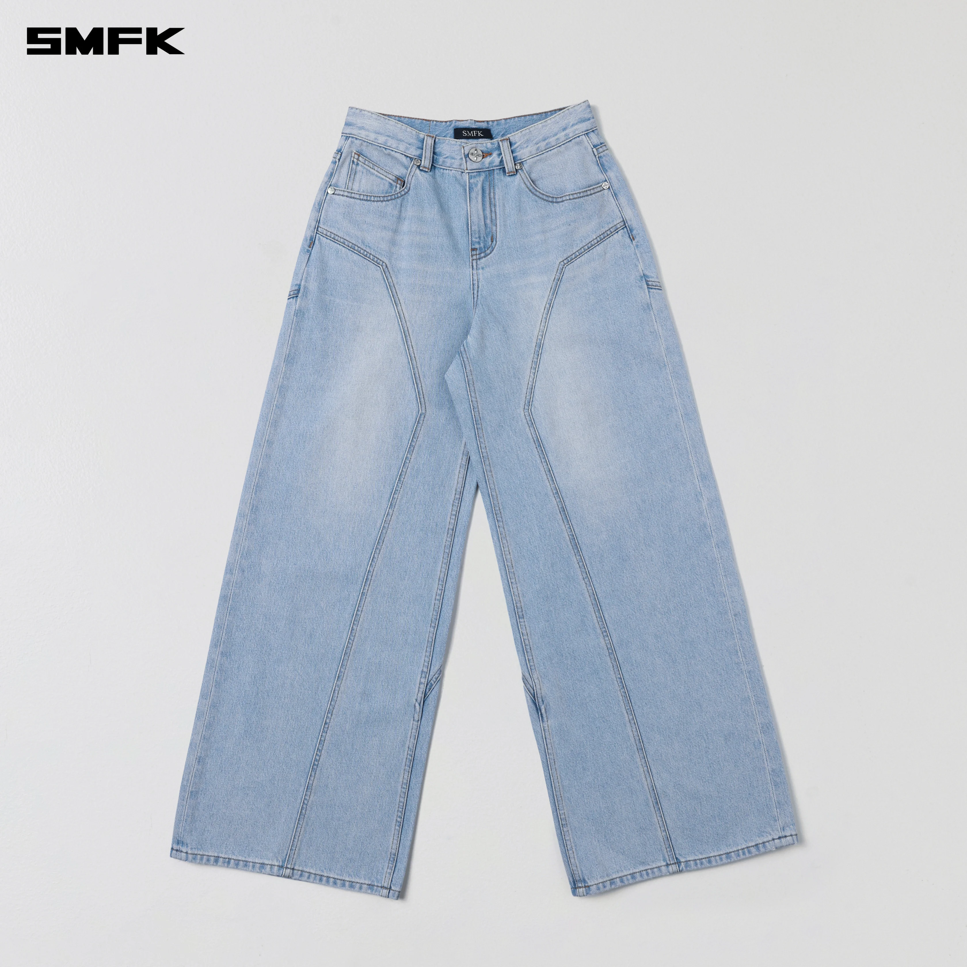 WILD MIRAGE TOWER DENIM PANTS/COTTON WILD SKY BLUE - Image 5